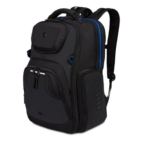 SwissGear - Gamer Backpack fits up to 17.3" laptops - Black