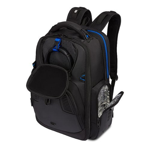 SwissGear - Gamer Backpack fits up to 17.3" laptops - Black