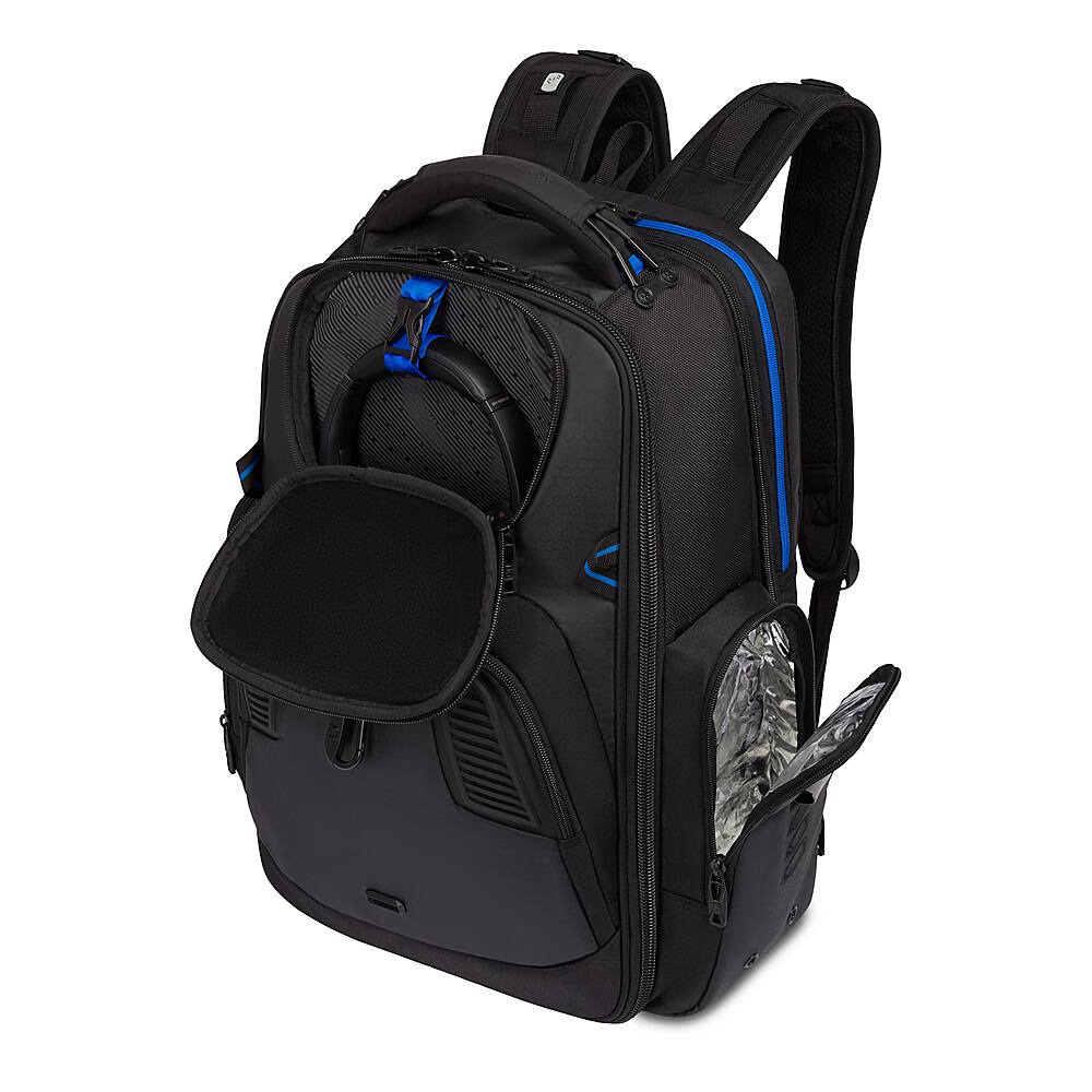 SwissGear - Gamer Backpack fits up to 17.3" laptops - Black