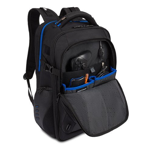 SwissGear - Gamer Backpack fits up to 17.3" laptops - Black