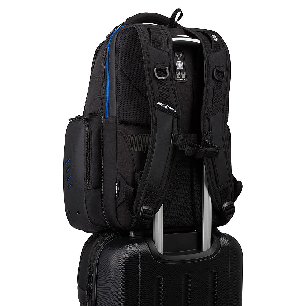 SwissGear - Gamer Backpack fits up to 17.3" laptops - Black