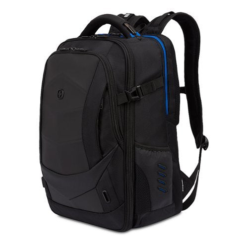 SwissGear - Speed-run Gamer Backpack fits up to 17.3" laptops - Black