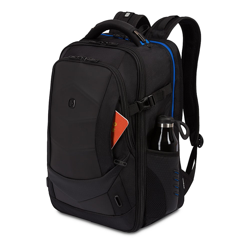 SwissGear - Speed-run Gamer Backpack fits up to 17.3" laptops - Black