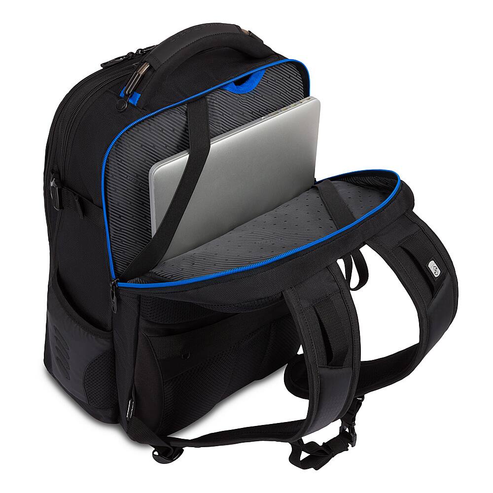 SwissGear - Speed-run Gamer Backpack fits up to 17.3" laptops - Black