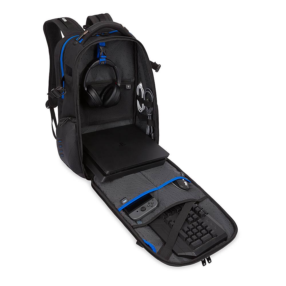 SwissGear - Speed-run Gamer Backpack fits up to 17.3" laptops - Black