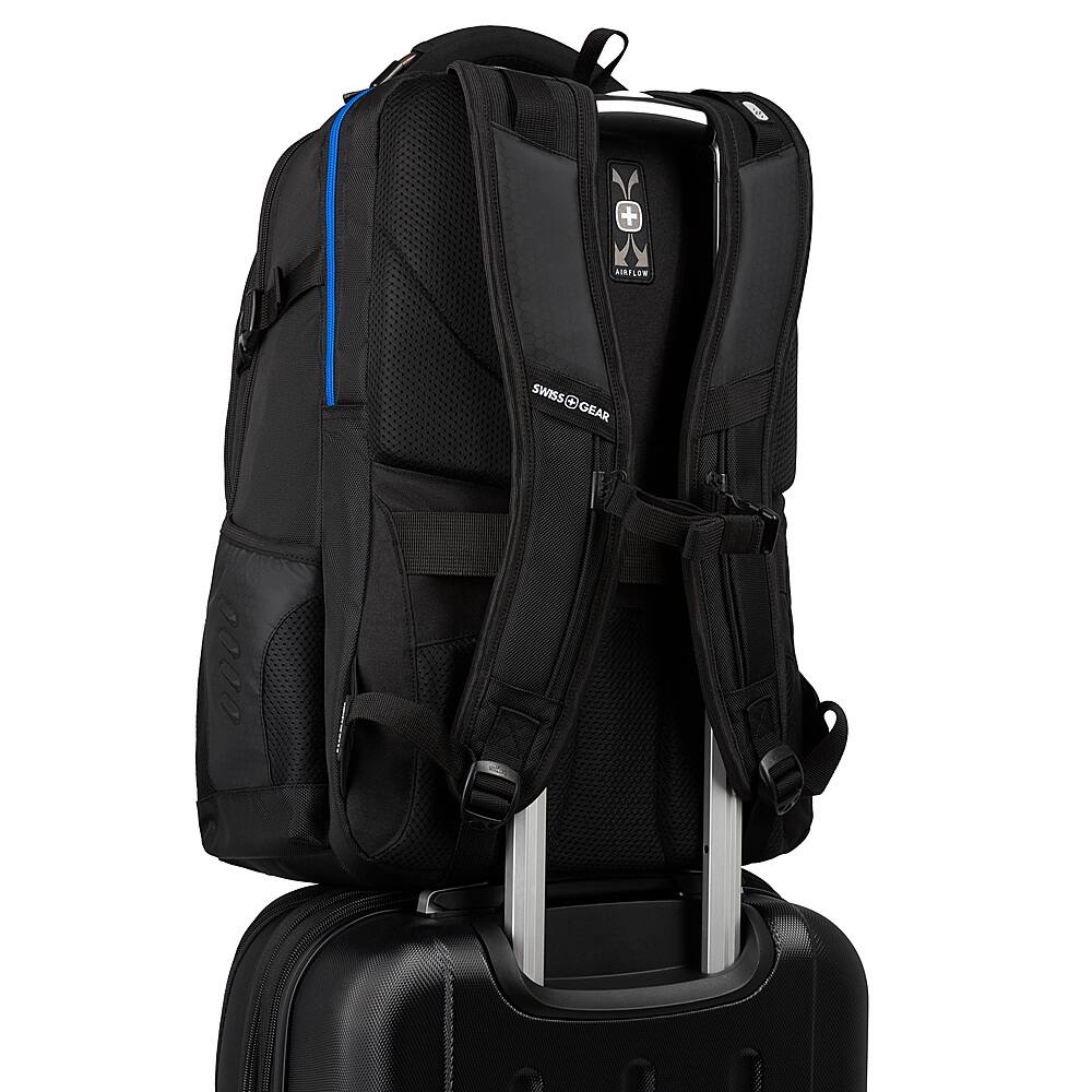 SwissGear - Speed-run Gamer Backpack fits up to 17.3" laptops - Black