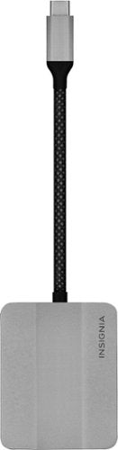 Insignia™ - USB-C to Dual 4K HDMI Adapter - Gray