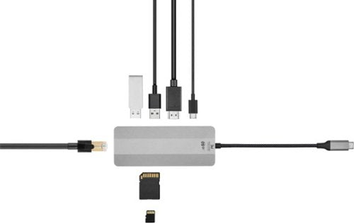 Insignia™ - 7-Port USB-C Hub - Gray