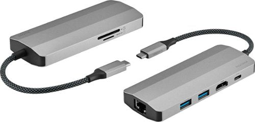 Insignia™ - 7-Port USB-C Hub - Gray