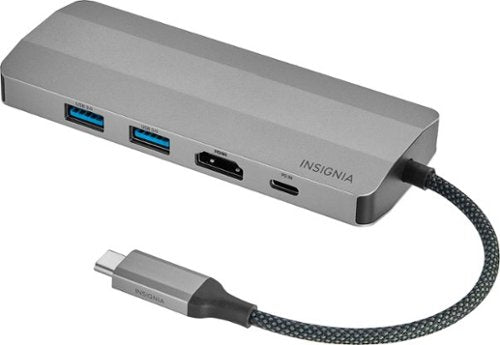 Insignia™ - 7-Port USB-C Hub - Gray