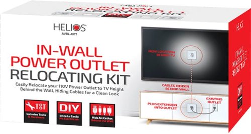 Metra - Helios In-Wall Power Outlet Relocation Kit - Multi