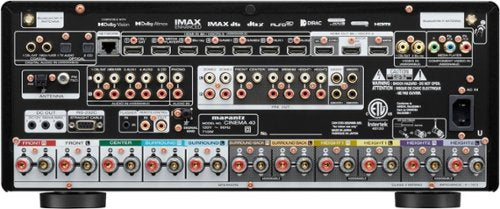 Marantz - Cinema 40 125W 9.4 Ch Bluetooth Capable with HEOS and Dolby Atmos 8K Ultra HD A/V Home Theater Receiver with Alexa - Black