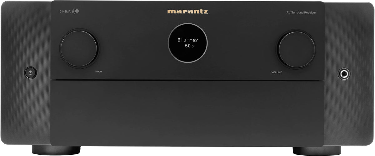 Marantz - Cinema 40 125W 9.4 Ch Bluetooth Capable with HEOS and Dolby Atmos 8K Ultra HD A/V Home Theater Receiver with Alexa - Black