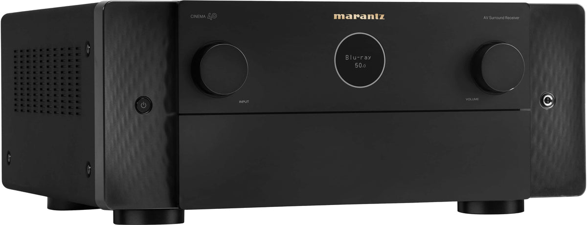 Marantz - Cinema 40 125W 9.4 Ch Bluetooth Capable with HEOS and Dolby Atmos 8K Ultra HD A/V Home Theater Receiver with Alexa - Black