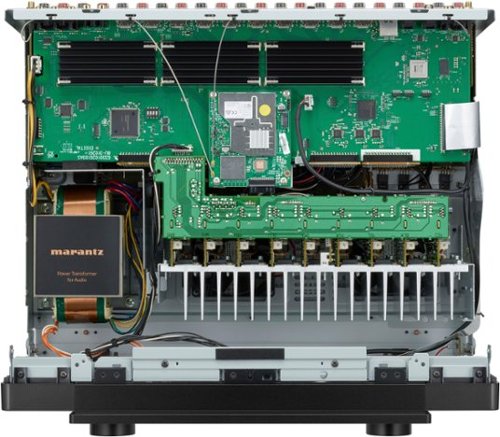 Marantz - Cinema 40 125W 9.4 Ch Bluetooth Capable with HEOS and Dolby Atmos 8K Ultra HD A/V Home Theater Receiver with Alexa - Black