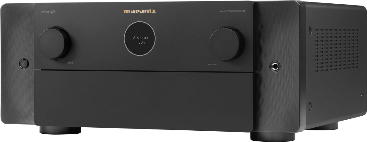 Marantz - Cinema 40 125W 9.4 Ch Bluetooth Capable with HEOS and Dolby Atmos 8K Ultra HD A/V Home Theater Receiver with Alexa - Black