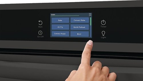 Frigidaire - Gallery 24" Built-In Single Electric Wall Oven with Air Fry - Black
