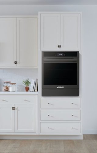 Frigidaire - Gallery 24" Built-In Single Electric Wall Oven with Air Fry - Black