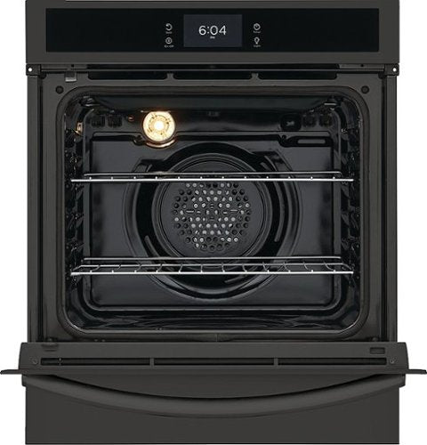 Frigidaire - Gallery 24" Built-In Single Electric Wall Oven with Air Fry - Black