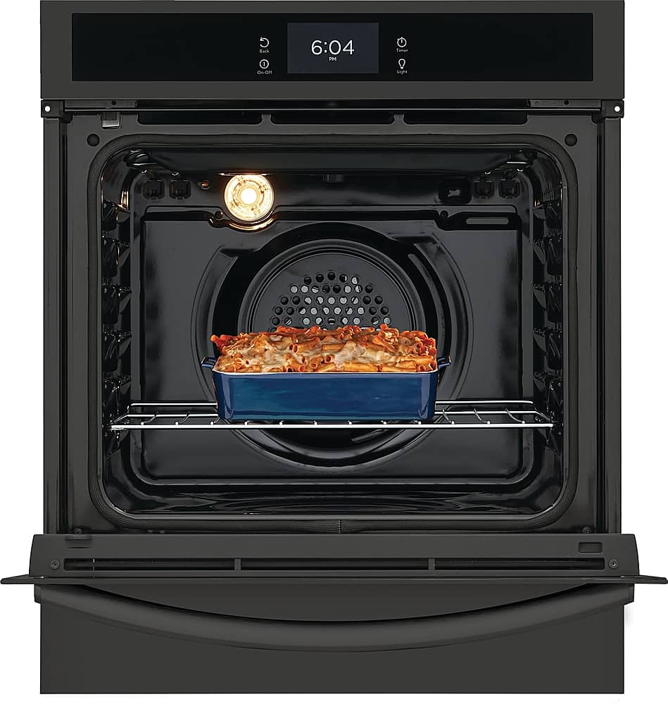 Frigidaire - Gallery 24" Built-In Single Electric Wall Oven with Air Fry - Black