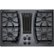 GE Profile - 30" Built-In Gas Cooktop with 4 burners and Downdraft Vent - Black