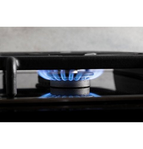 GE Profile - 30" Built-In Gas Cooktop with 4 burners and Downdraft Vent - Black
