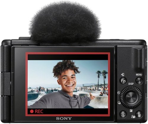 Sony - ZV-1F Vlog Camera for Content Creators and Vloggers - Black