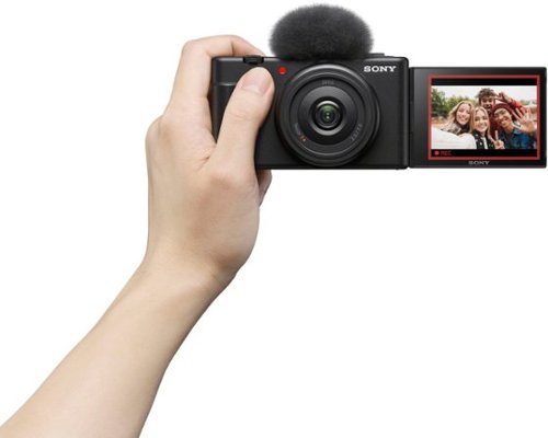 Sony - ZV-1F Vlog Camera for Content Creators and Vloggers - Black