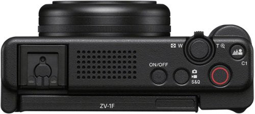 Sony - ZV-1F Vlog Camera for Content Creators and Vloggers - Black