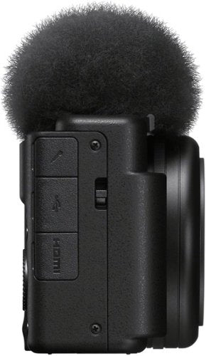 Sony - ZV-1F Vlog Camera for Content Creators and Vloggers - Black