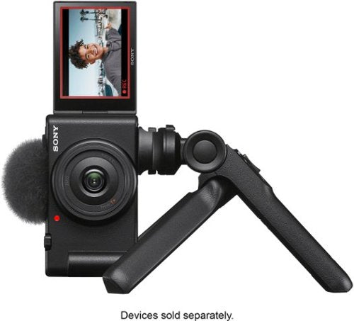 Sony - ZV-1F Vlog Camera for Content Creators and Vloggers - Black