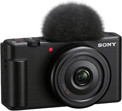 Sony - ZV-1F Vlog Camera for Content Creators and Vloggers - Black