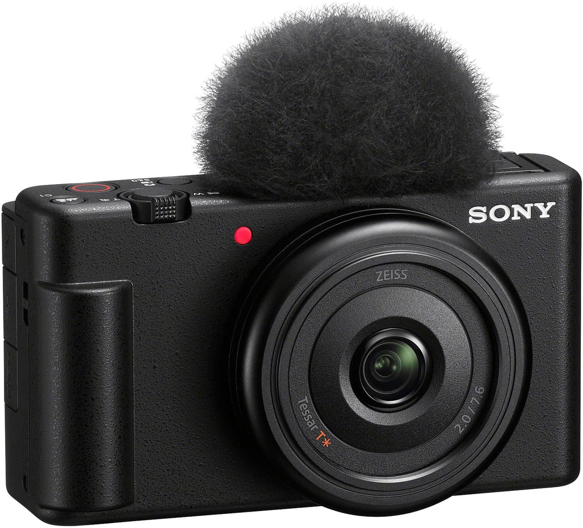 Sony - ZV-1F Vlog Camera for Content Creators and Vloggers - Black