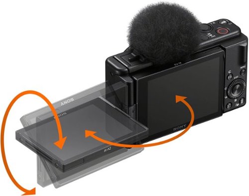 Sony - ZV-1F Vlog Camera for Content Creators and Vloggers - Black