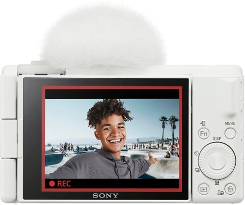 Sony - ZV-1F Vlog Camera for Content Creators and Vloggers - White