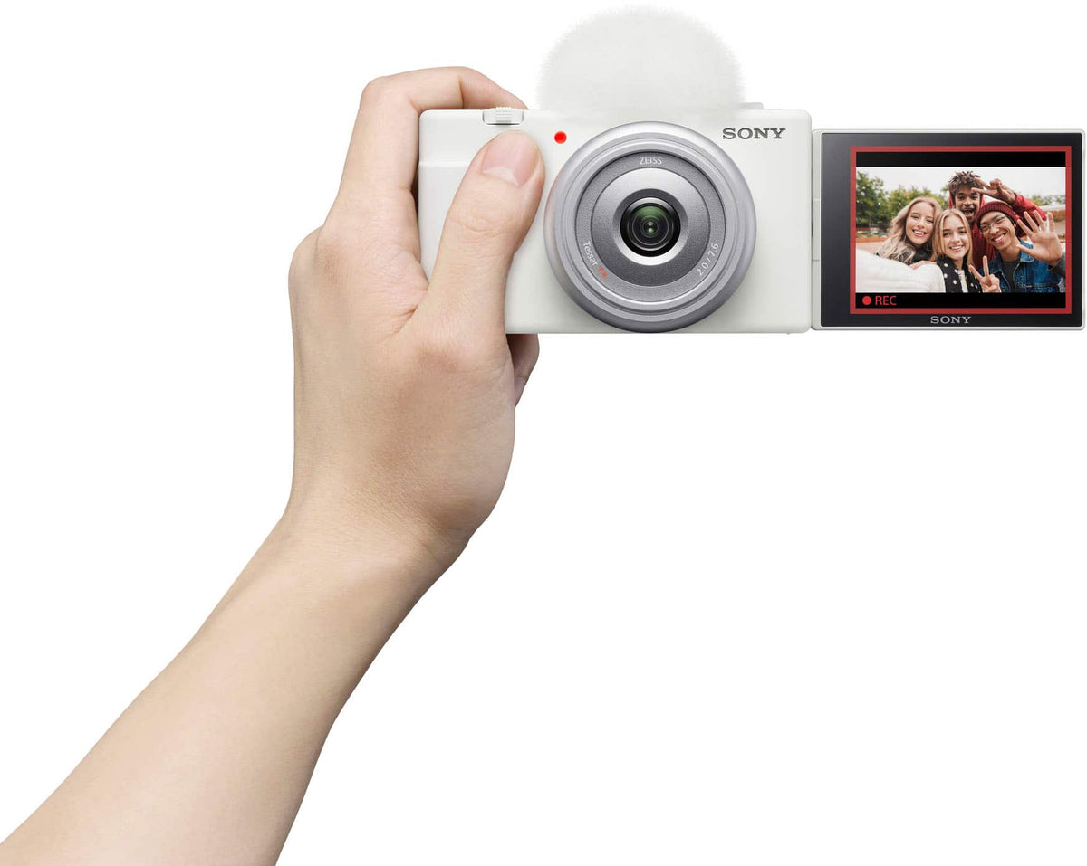 Sony - ZV-1F Vlog Camera for Content Creators and Vloggers - White