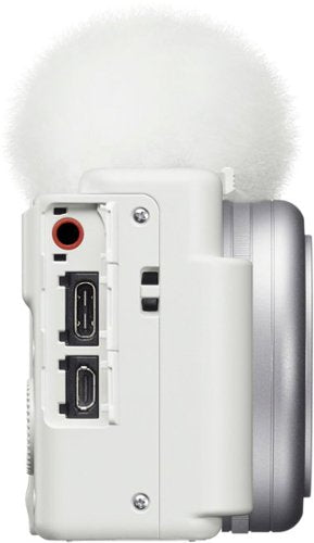 Sony - ZV-1F Vlog Camera for Content Creators and Vloggers - White