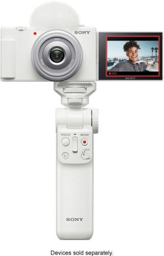Sony - ZV-1F Vlog Camera for Content Creators and Vloggers - White