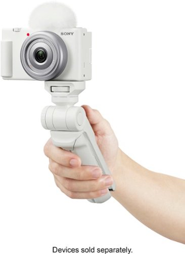Sony - ZV-1F Vlog Camera for Content Creators and Vloggers - White