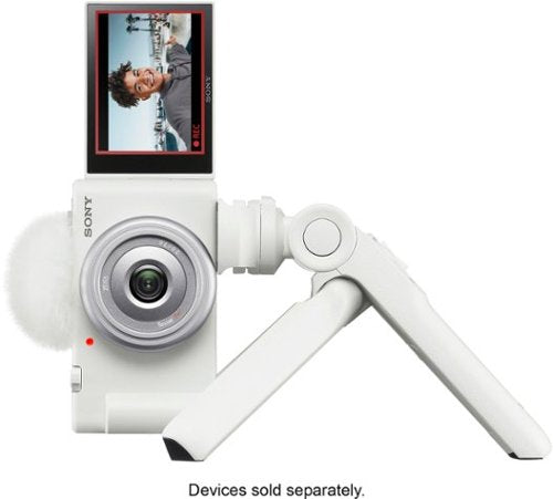 Sony - ZV-1F Vlog Camera for Content Creators and Vloggers - White