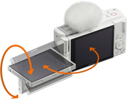 Sony - ZV-1F Vlog Camera for Content Creators and Vloggers - White