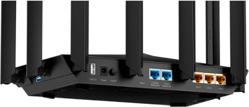 TP-Link - Archer AXE7800 Tri-Band Wi-Fi 6E Router - Black