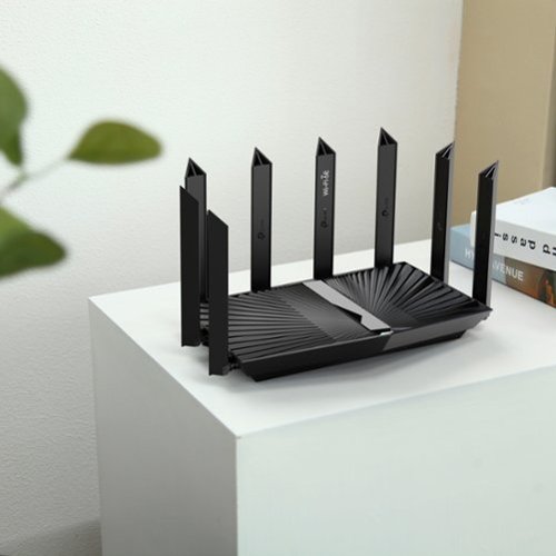 TP-Link - Archer AXE7800 Tri-Band Wi-Fi 6E Router - Black