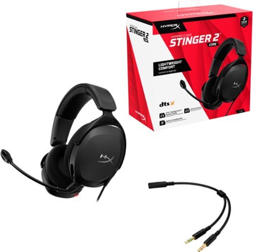 HyperX - Cloud Stinger 2 Core Wired Gaming Headset for PC - Black