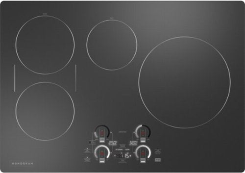 Monogram - 30" Built-In Induction Cooktop with 4 Cooking Elements and Precision Temperature Control - Black Graphite