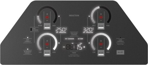 Monogram - 30" Built-In Induction Cooktop with 4 Cooking Elements and Precision Temperature Control - Black Graphite