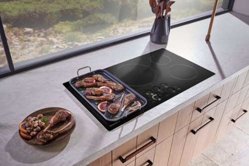 Monogram - 30" Built-In Induction Cooktop with 4 Cooking Elements and Precision Temperature Control - Black Graphite