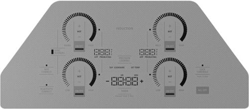 Monogram - 30" Built-In Electric Cooktop with 4 Induction Cooking Elements and Precision Temperature Control - Silver