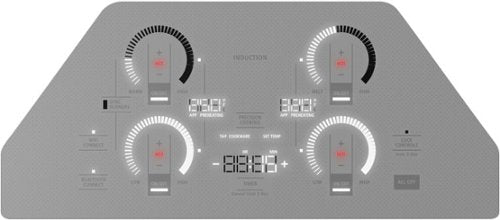 Monogram - 30" Built-In Electric Cooktop with 4 Induction Cooking Elements and Precision Temperature Control - Silver