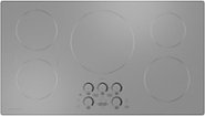 Monogram - 36" Built-In Induction Cooktop with 5 Induction Cooking Elements and Precision Temperature Control - Silver